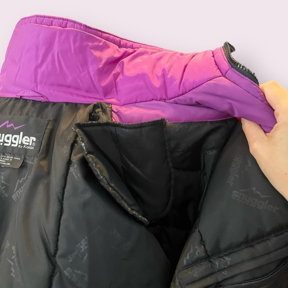 Vintage Kaelin Ski Wear Snuggler insulated jacket purple red geometric like new - Picture 14 of 16